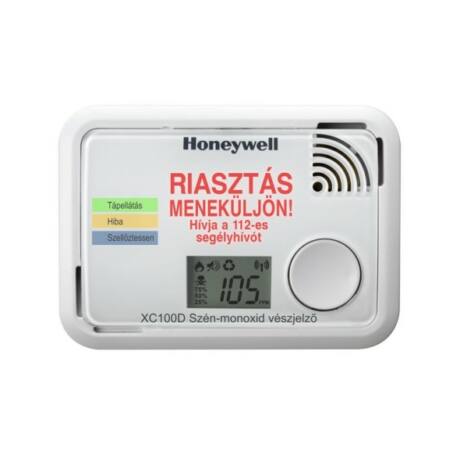 Honeywell szénmonoxid érzékelő karbantartásmentes működéssel