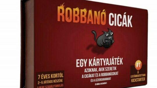 A robbanó cicák társas nagyszerű időtöltés